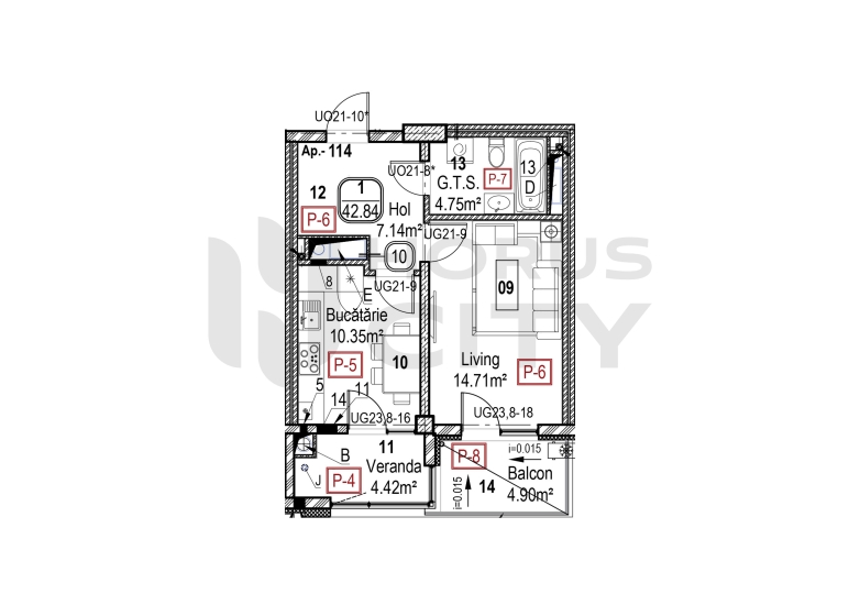 Квартира №114 - Блок 2